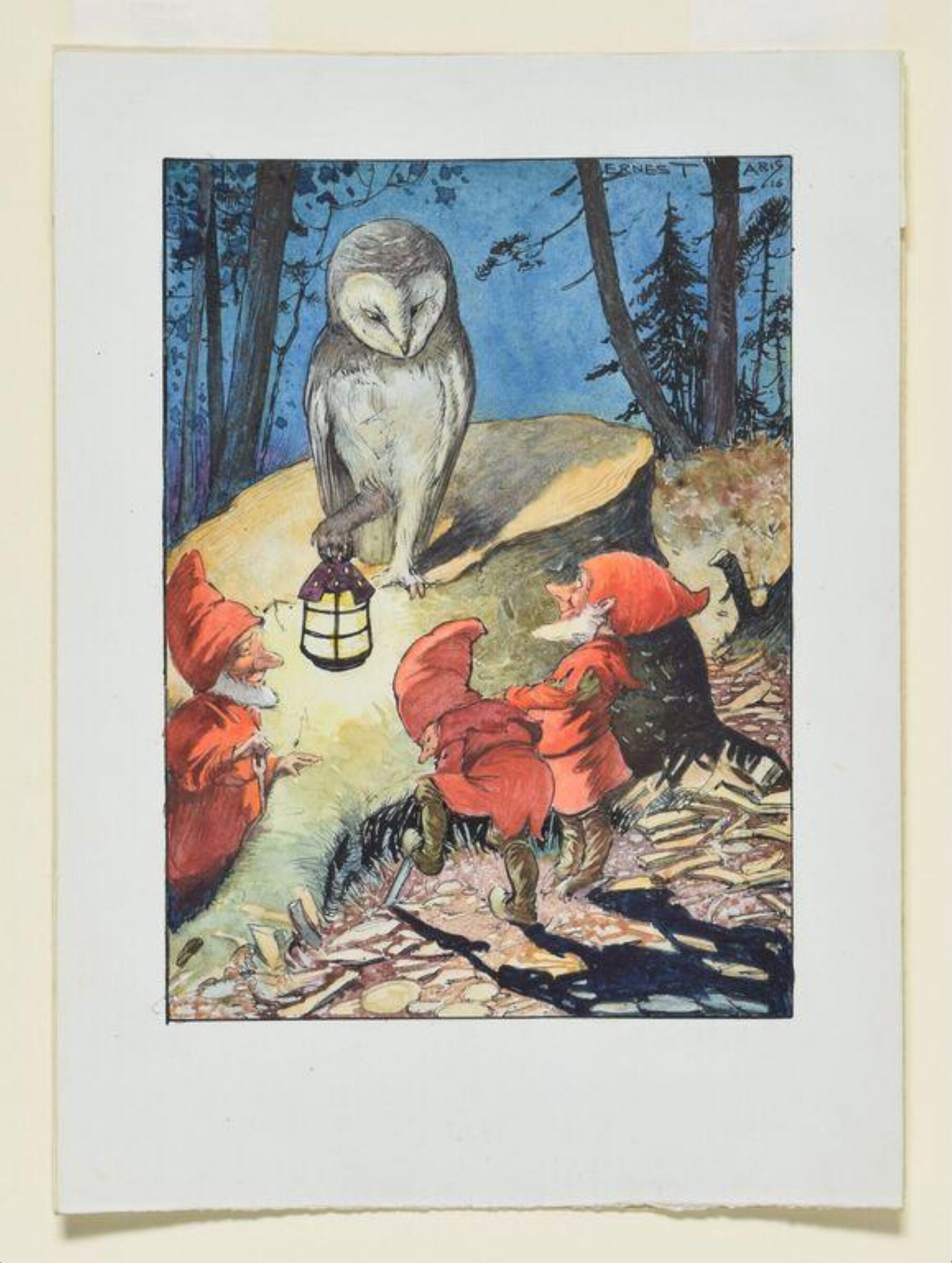 Illustration to The Oakmen, Ernest Aris, 1916