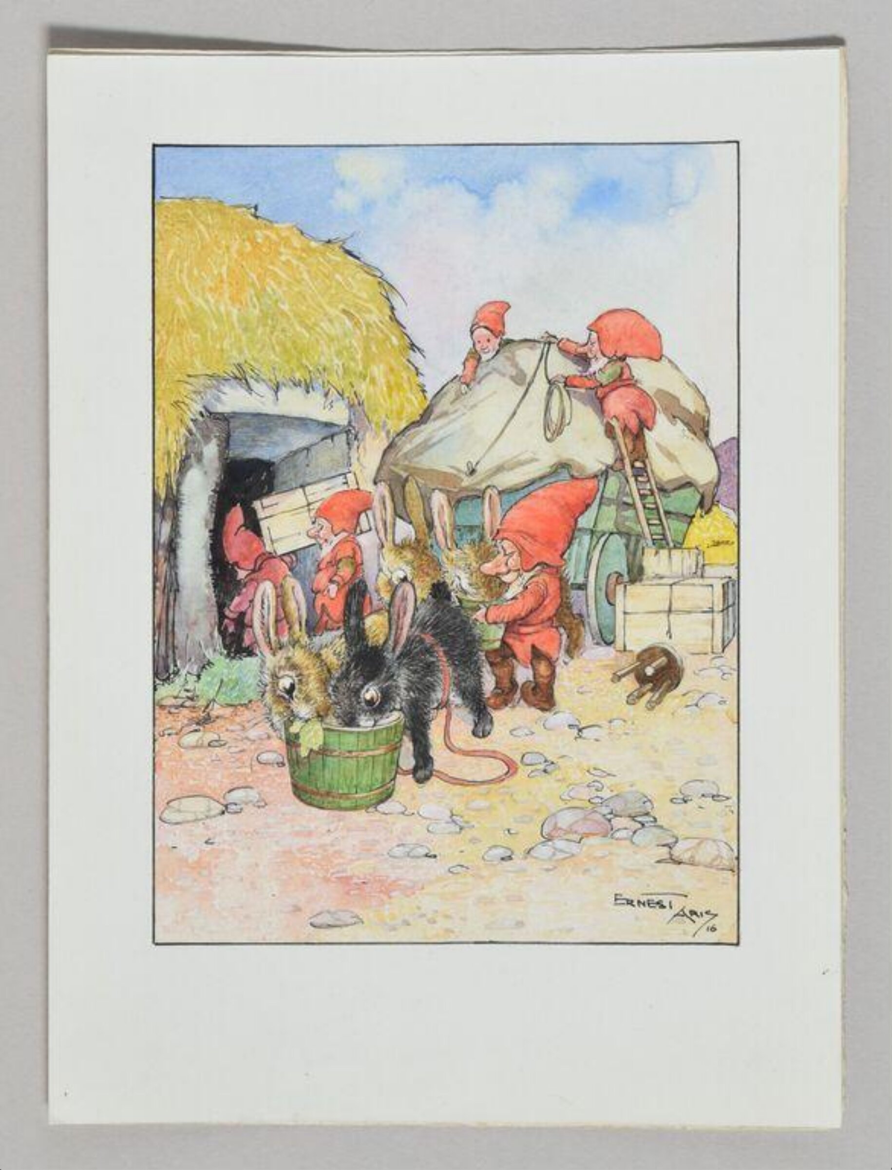 Illustration to The Oakmen, Ernest Aris, 1916