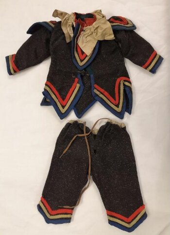 Part of a costume for a marionette in the Tiller-Clowes troupe, late 19th century