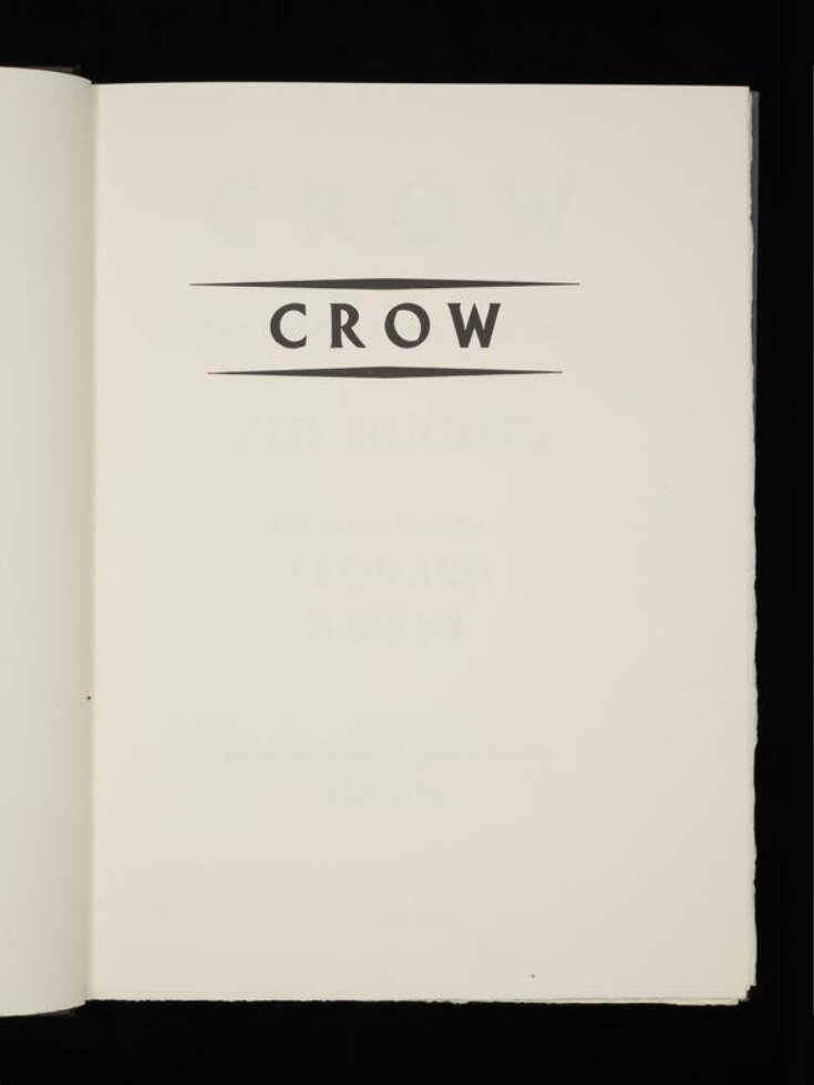 Crow : from the life and songs of the crow top image