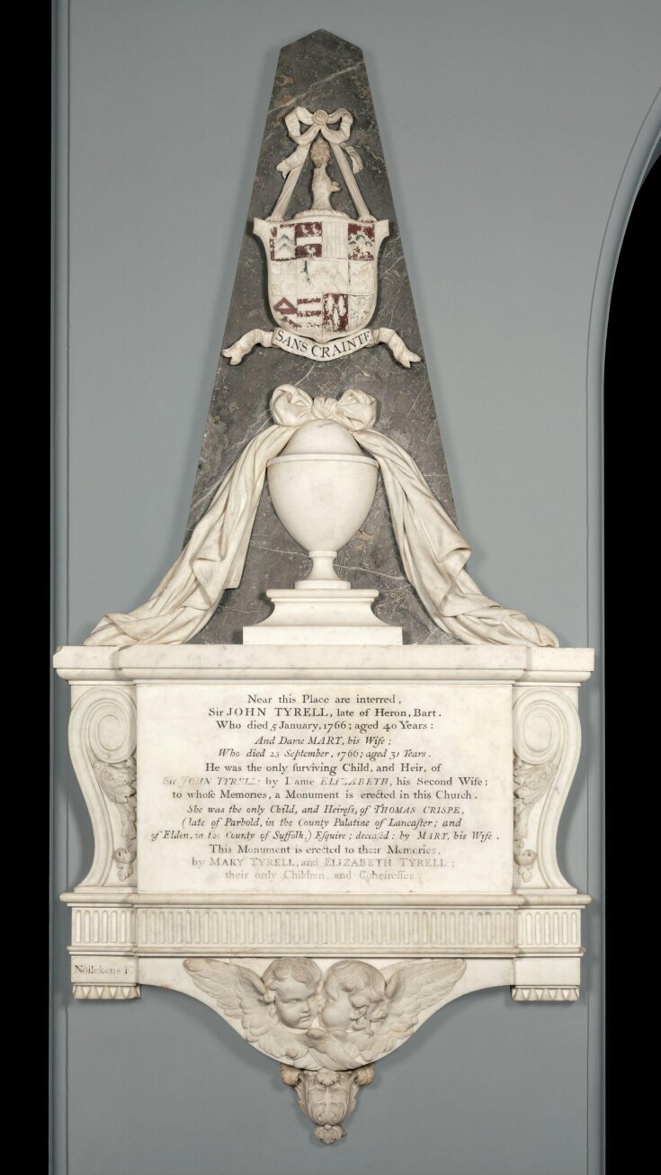 Monument to Sir John Tyrell (about 1728–66) and his Wife, Mary (died 1766) top image