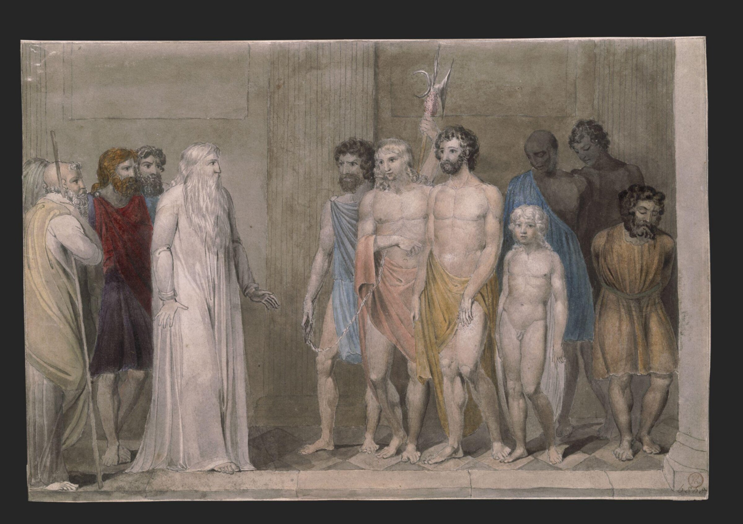 Saint Gregory the Great and the British Captives, Dayes, late 18th century
