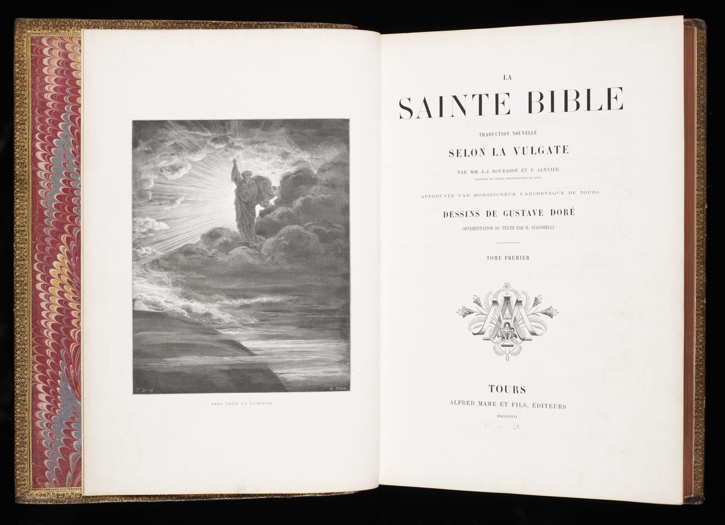 La sainte Bible, with illustrations after drawings by Gustave Doré, vol. 1