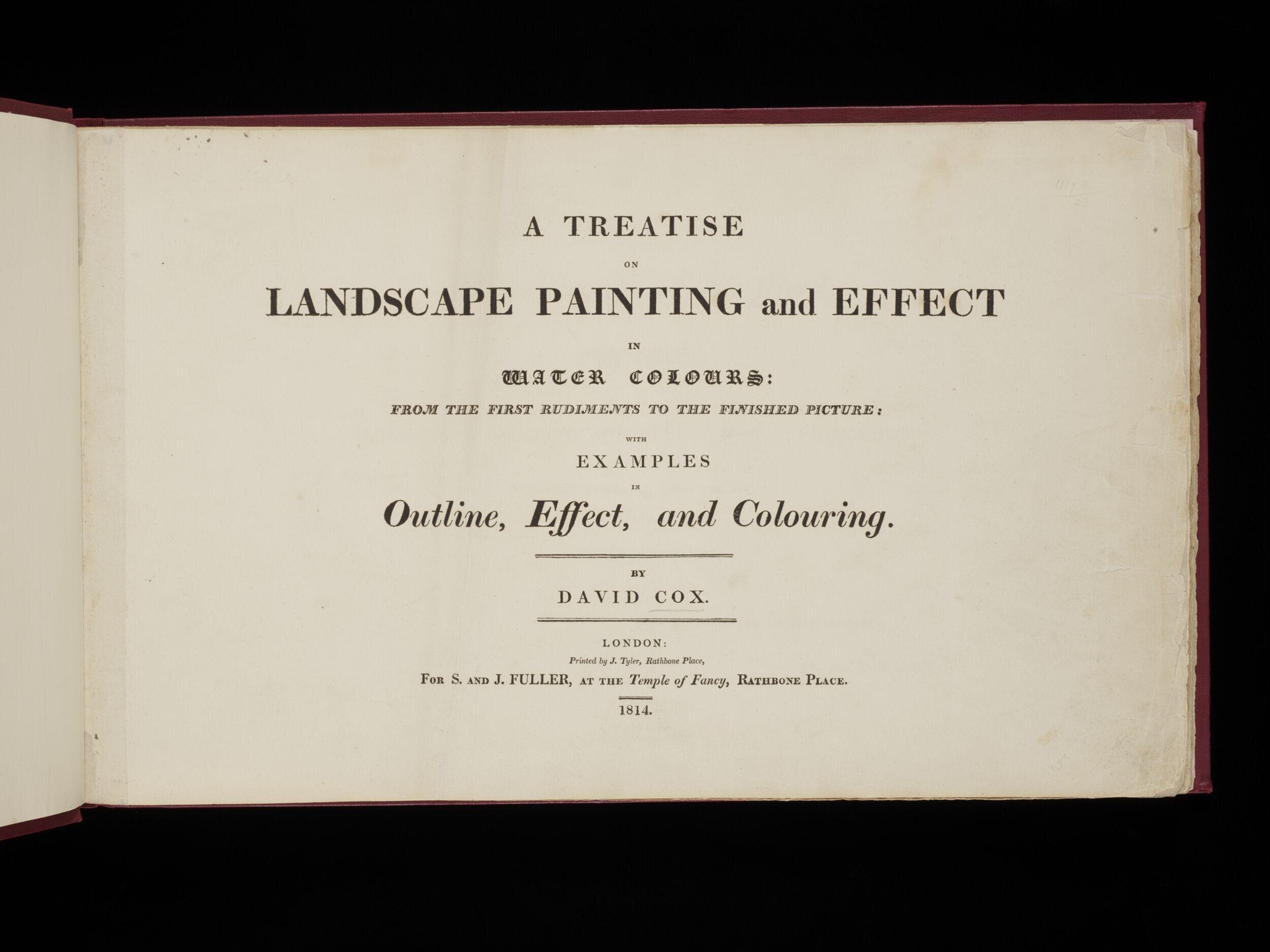 A treatise on landscape painting and effect in water colours