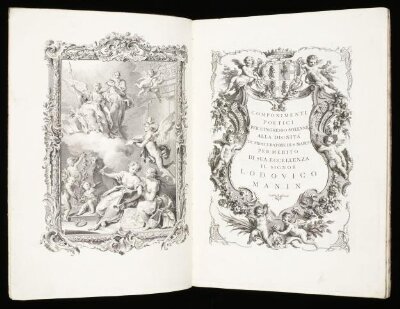 Componimenti poetici per l'ingresso solenne alla dignità di proccuratore di S. Marco per merito di Sua Eccellenza il signor Lodovico Manin