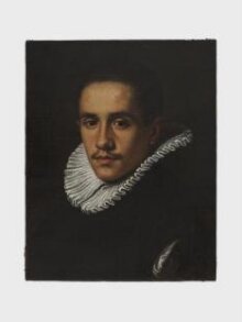 Bust portrait of a man in a black dress and white ruff thumbnail 1