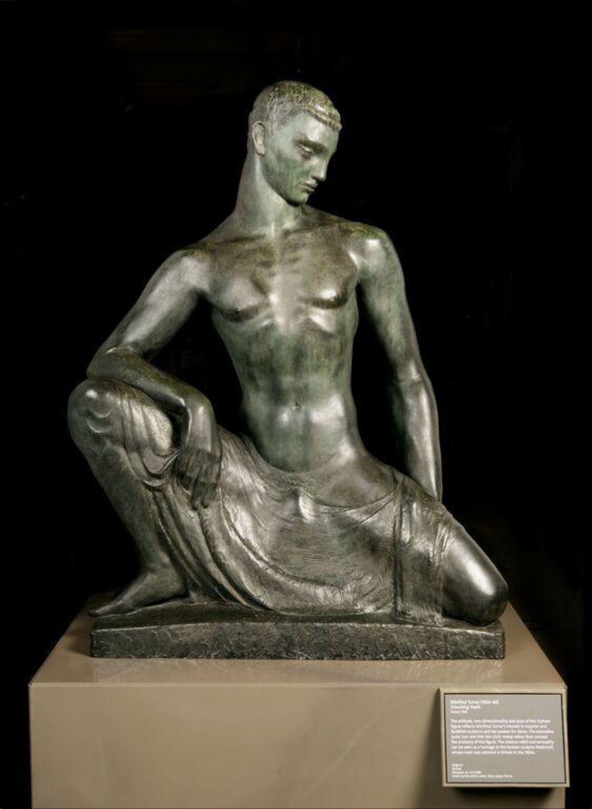 Crouching Youth, Winifred Turner, ca. 1934