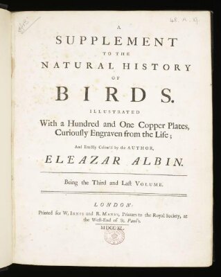 A natural history of birds