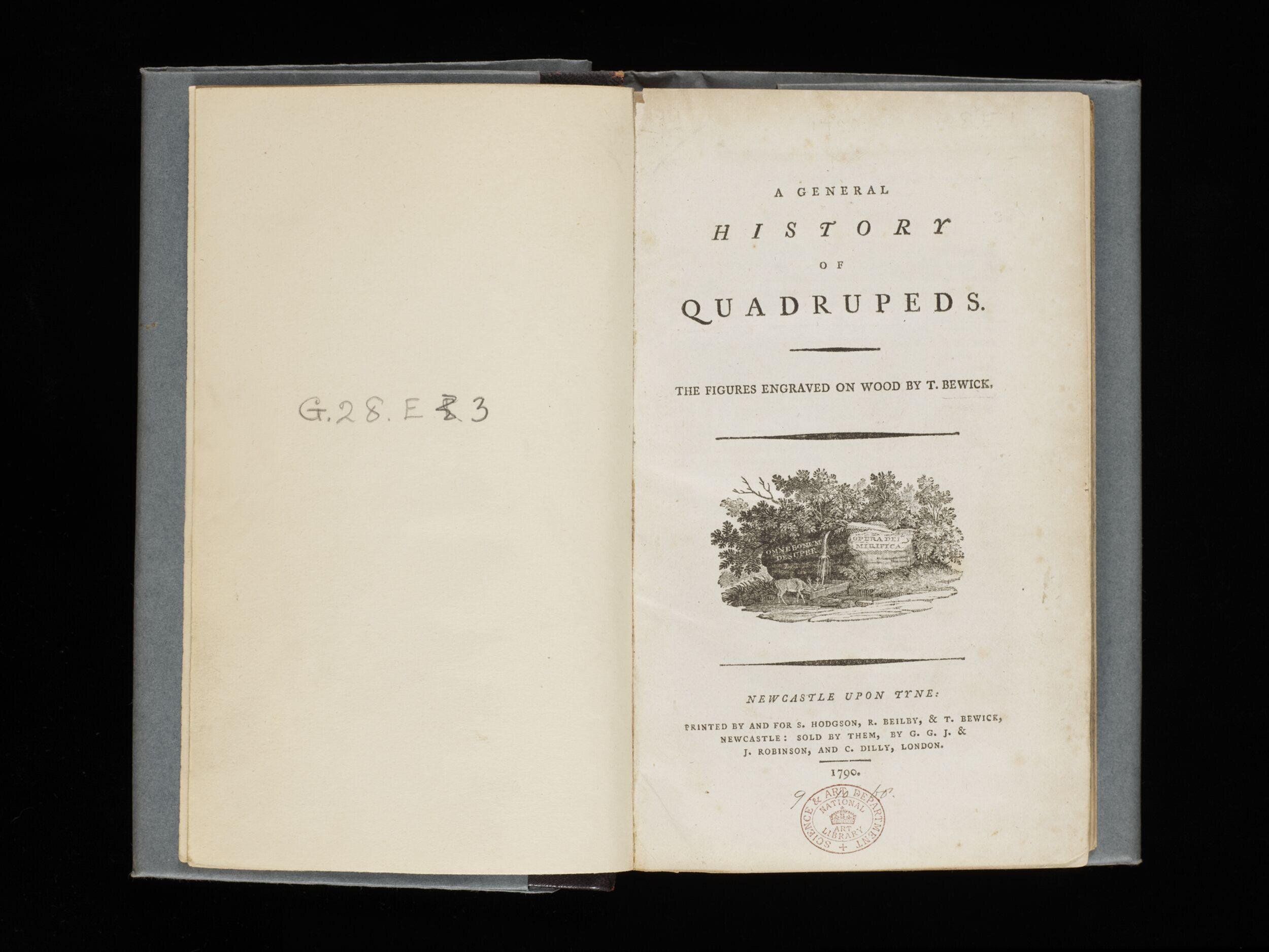 A general history of quadrupeds