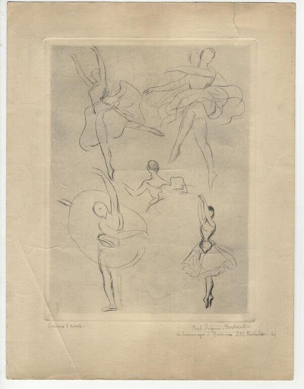 Five ballet dancers by Seguin-Bertault, Paul