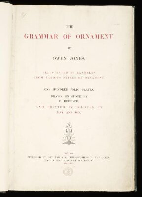 The grammar of ornament, vol. 1