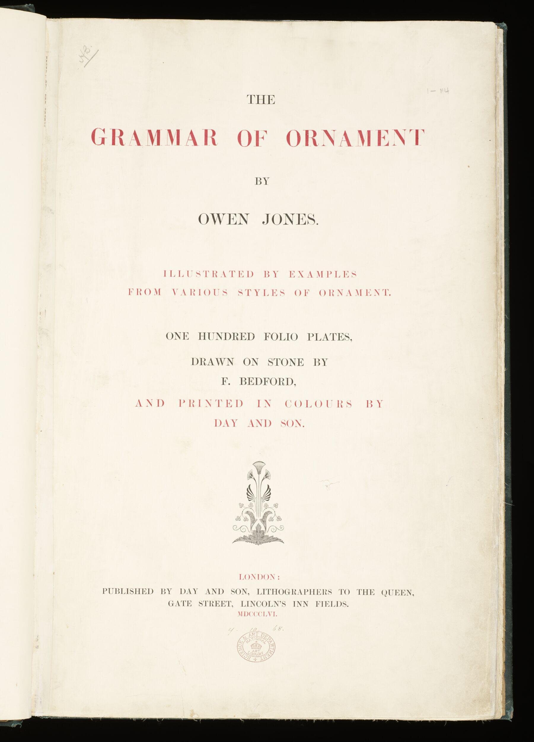 The grammar of ornament, vol. 1