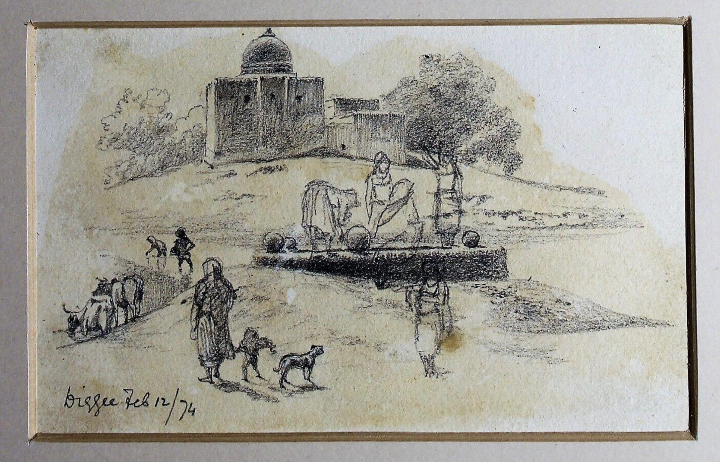 Drawing, Frederick William Alexander De Fabeck, 1874
