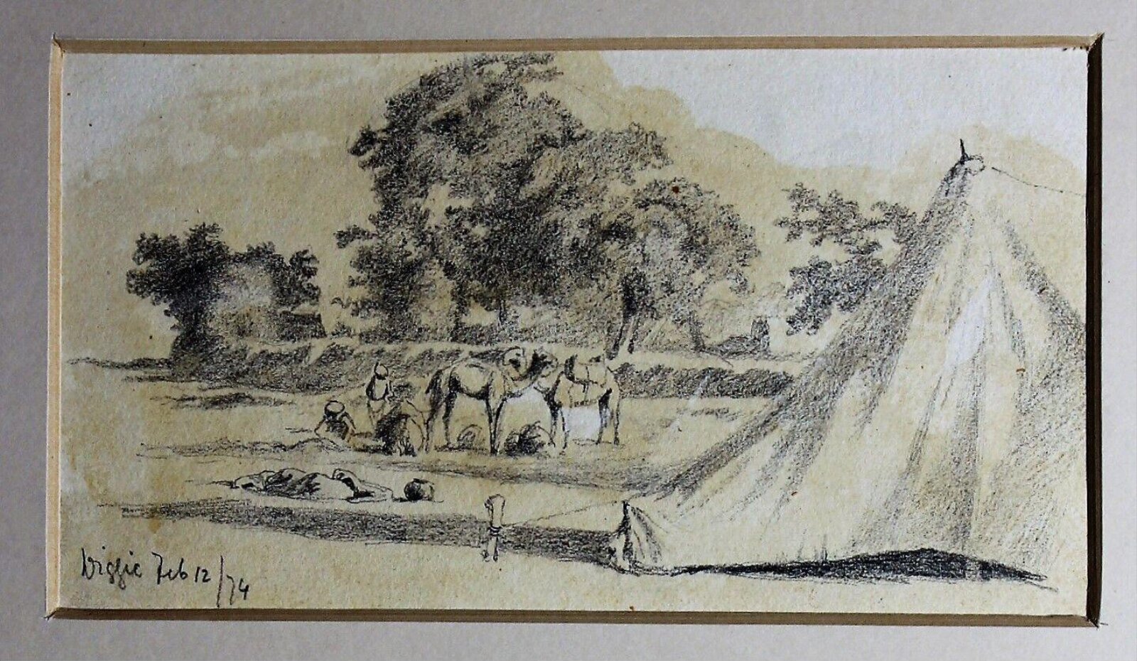 Drawing, Frederick William Alexander De Fabeck, 1874