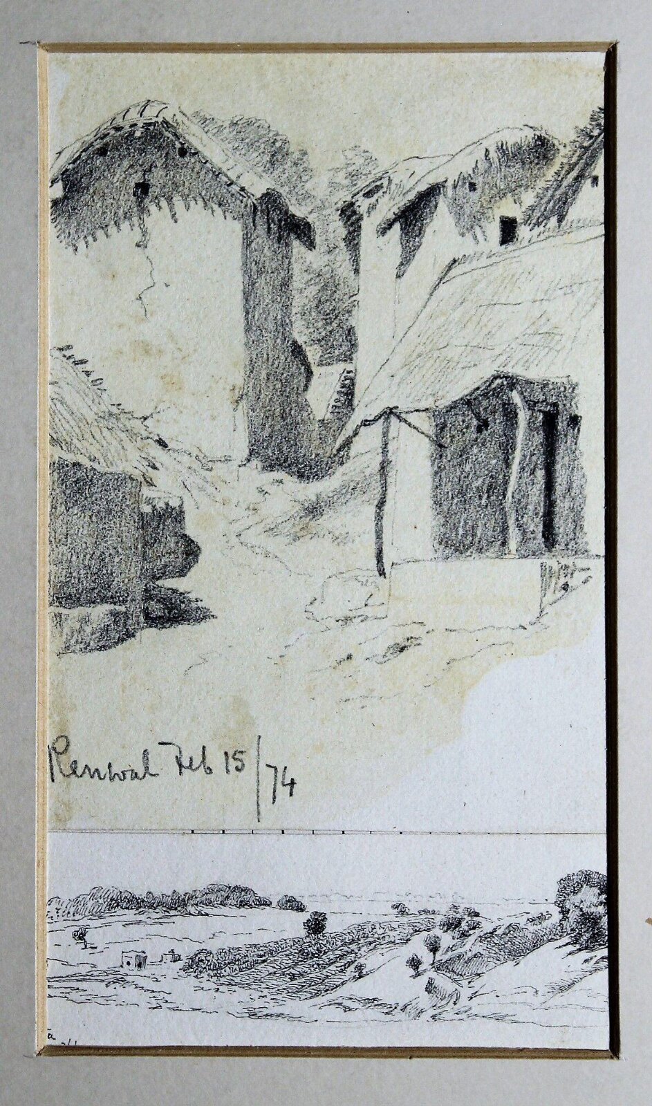 Drawing, Fabeck, 1874