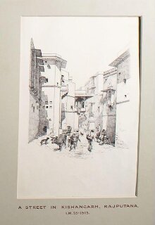 Street scene in Kishangarh, Rajasthan thumbnail 1
