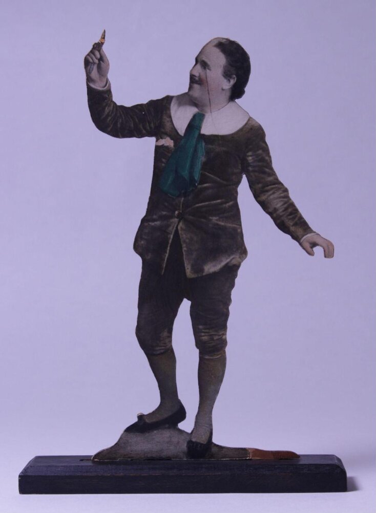 Souvenir cutout of Henry Lytton as Reginald Bunthorne in Patience image