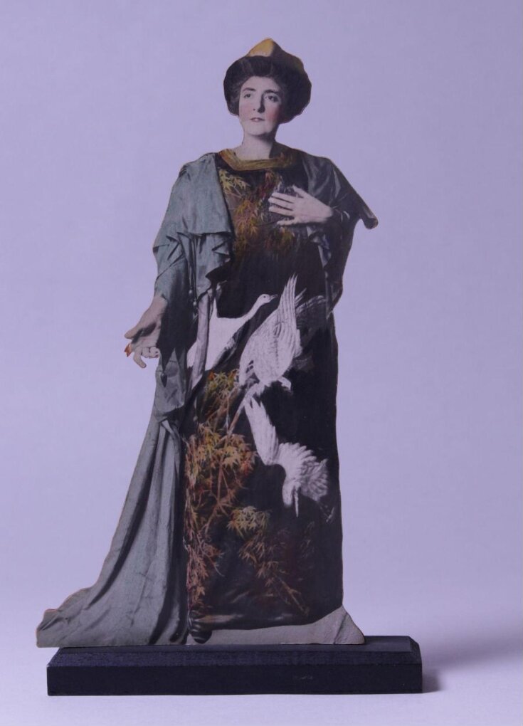 Souvenir cutout of Bertha Lewis as Lady Jane in Patience image