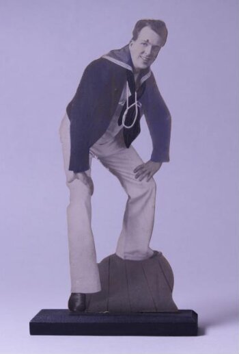 Souvenir cutout of Derek Oldham as Ralph Rackstraw in HMS Pinafore