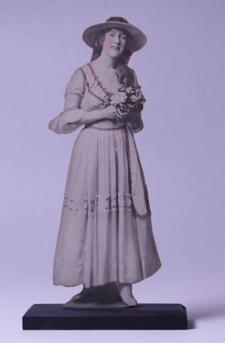 Souvenir cutout of Catherine Ferguson as Cousin Hebe in HMS Pinafore image
