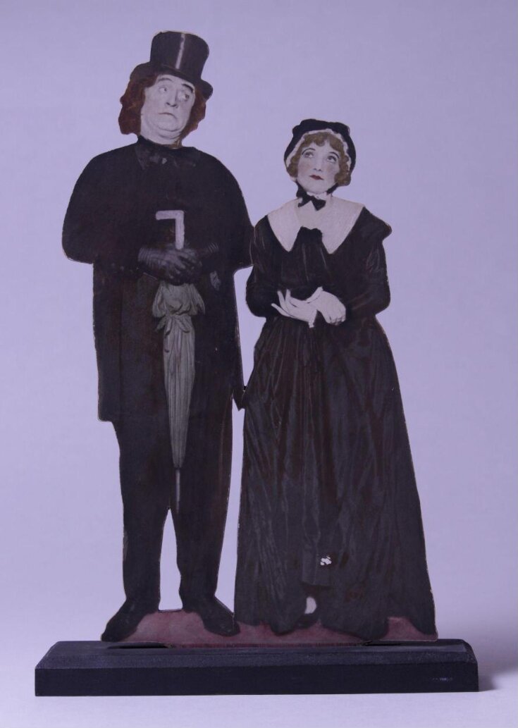 Souvenir cutout of Leo Sheffield and Catherine Ferguson as Sir Despard Murgatroyd and Mad Margaret in Ruddigore top image