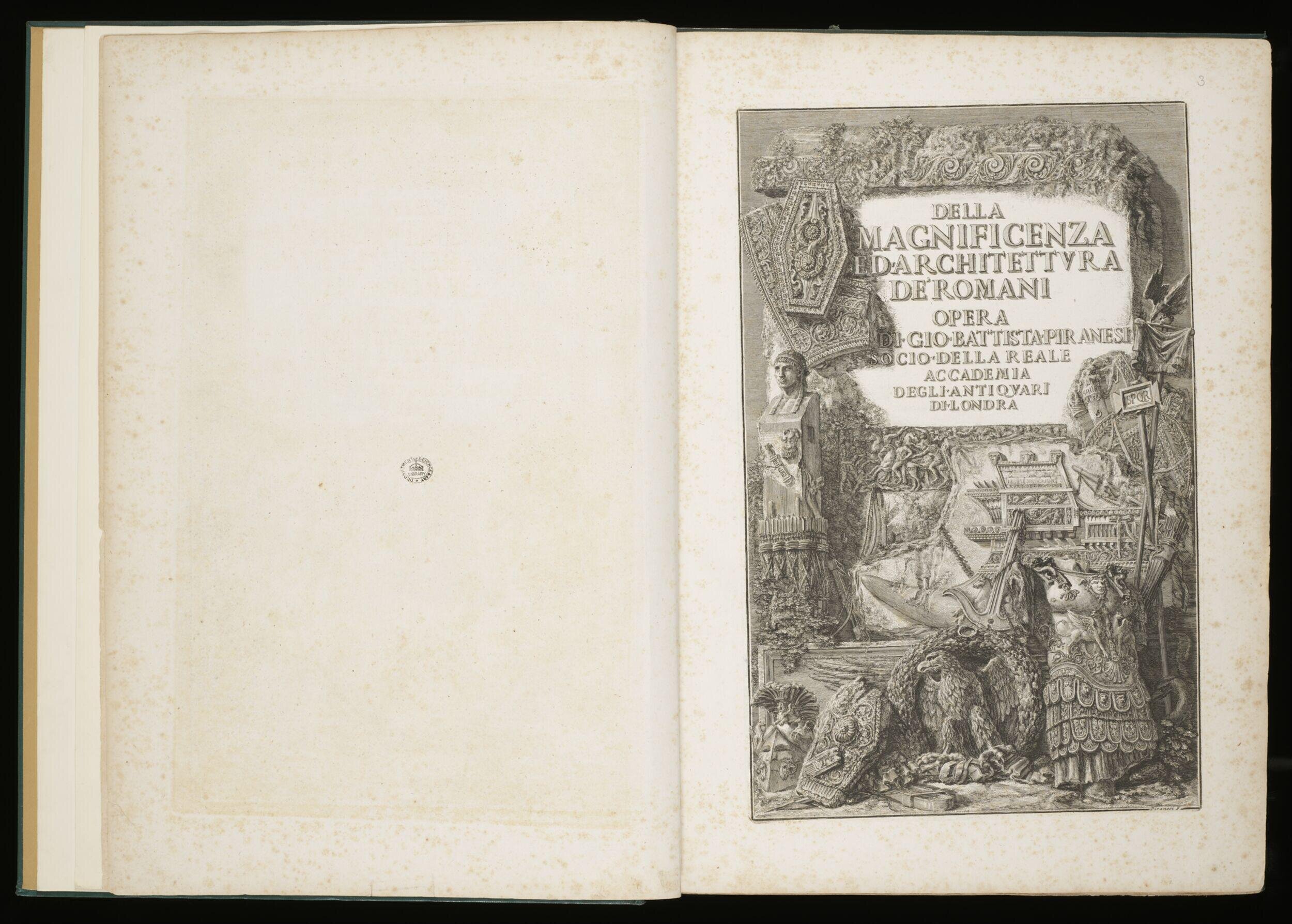 Della magnificenza ed architettura de'Romani