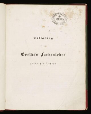 Zur Farbenlehre