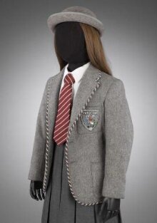 Winter school uniform designed by Rob Howell for Matilda in Matilda the Musical, Stratford-upon-Avon, 2010 and London, 2011 thumbnail 1