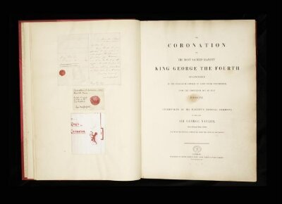 The coronation of His most sacred Majesty King George the Fourth solemnized in the collegiate church of Saint Peter  Westminster upon the nineteenth  day of July MDCCCXXI