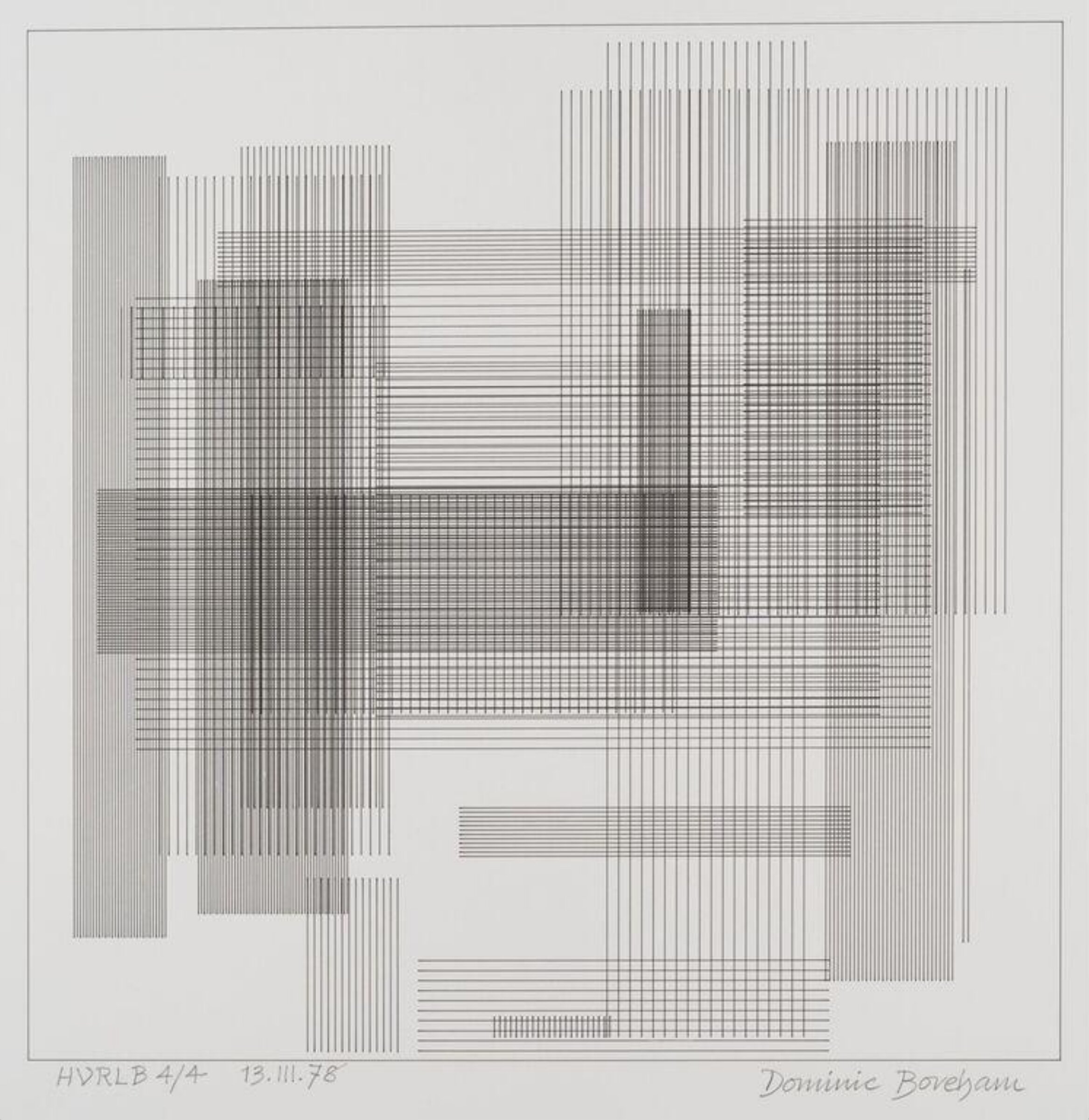 HVRLB4/4 13.III.78, Dominic Boreham, 1978