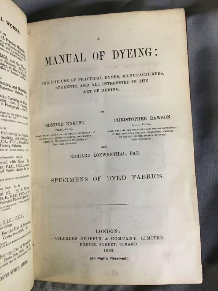 A Manual of dyeing top image