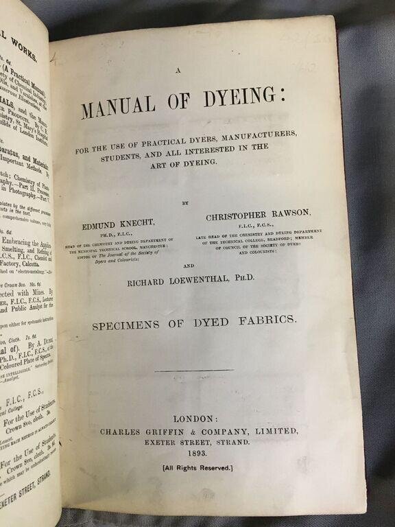 A Manual of dyeing