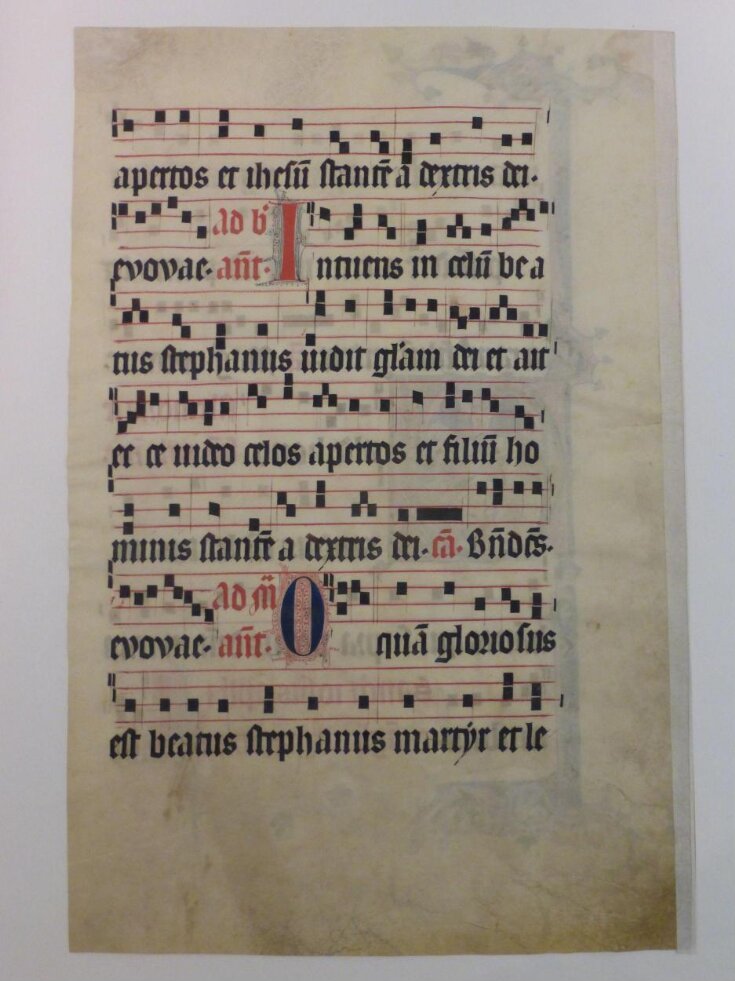 Leaf from a Dominican Antiphoner top image