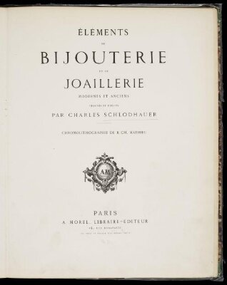 Éléments de bijouterie et de joaillerie modernes et anciens