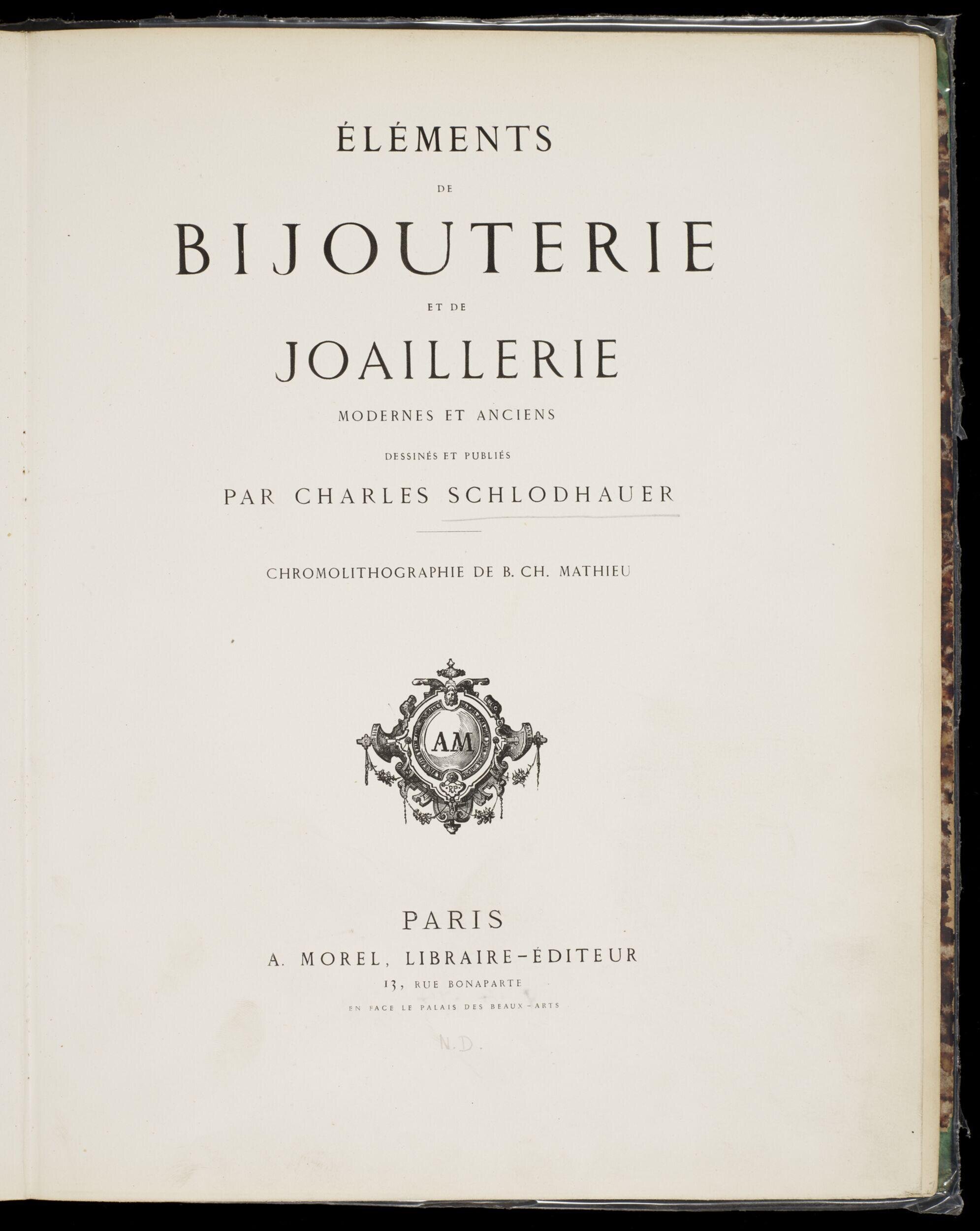 Éléments de bijouterie et de joaillerie modernes et anciens