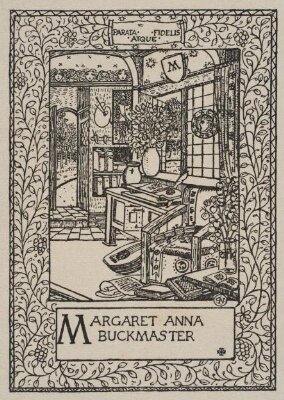 Bookplate for Margaret Anna Buckmaster