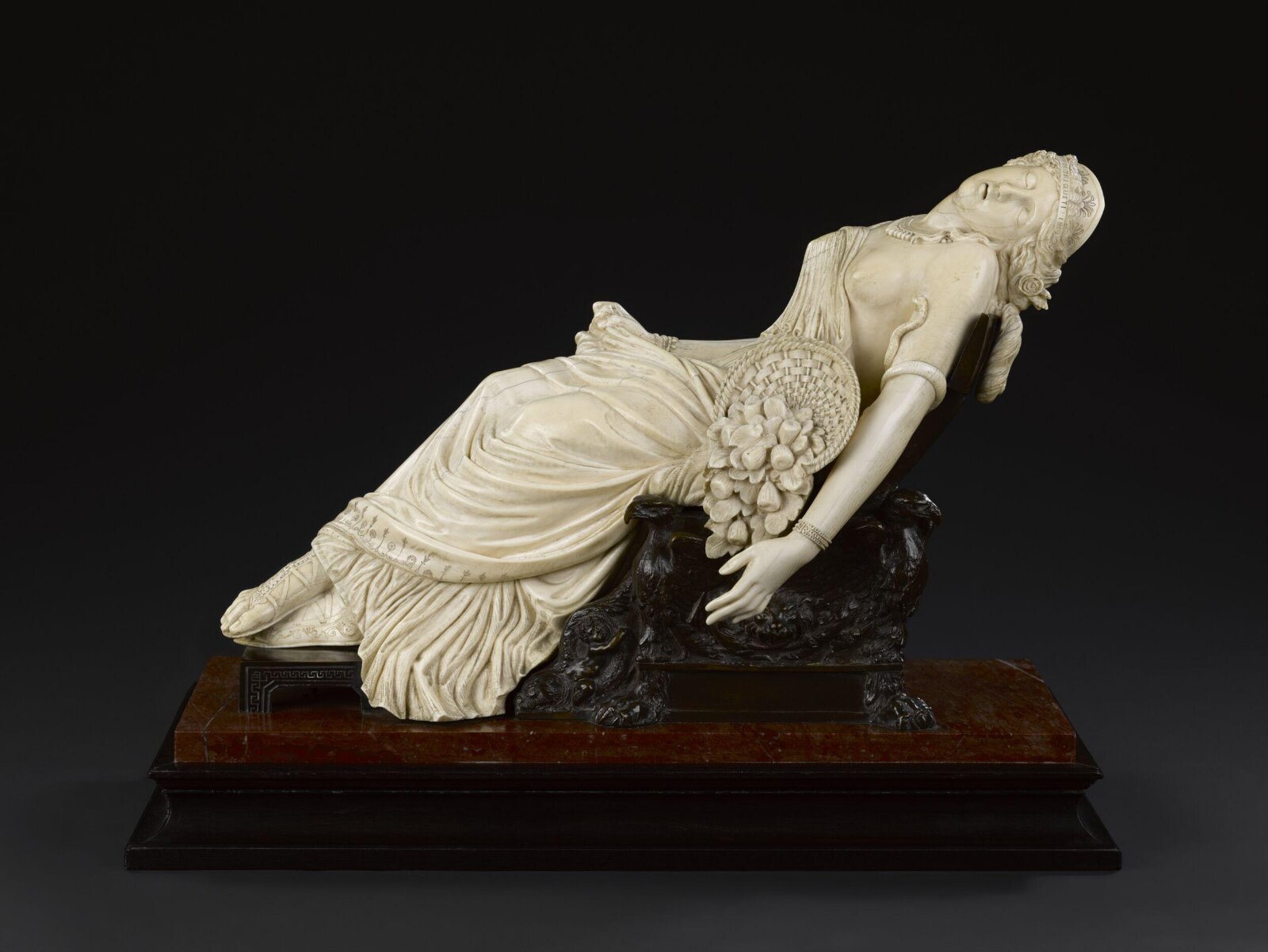 Cleopatra Dying, Henri Baron de Triqueti, 1859