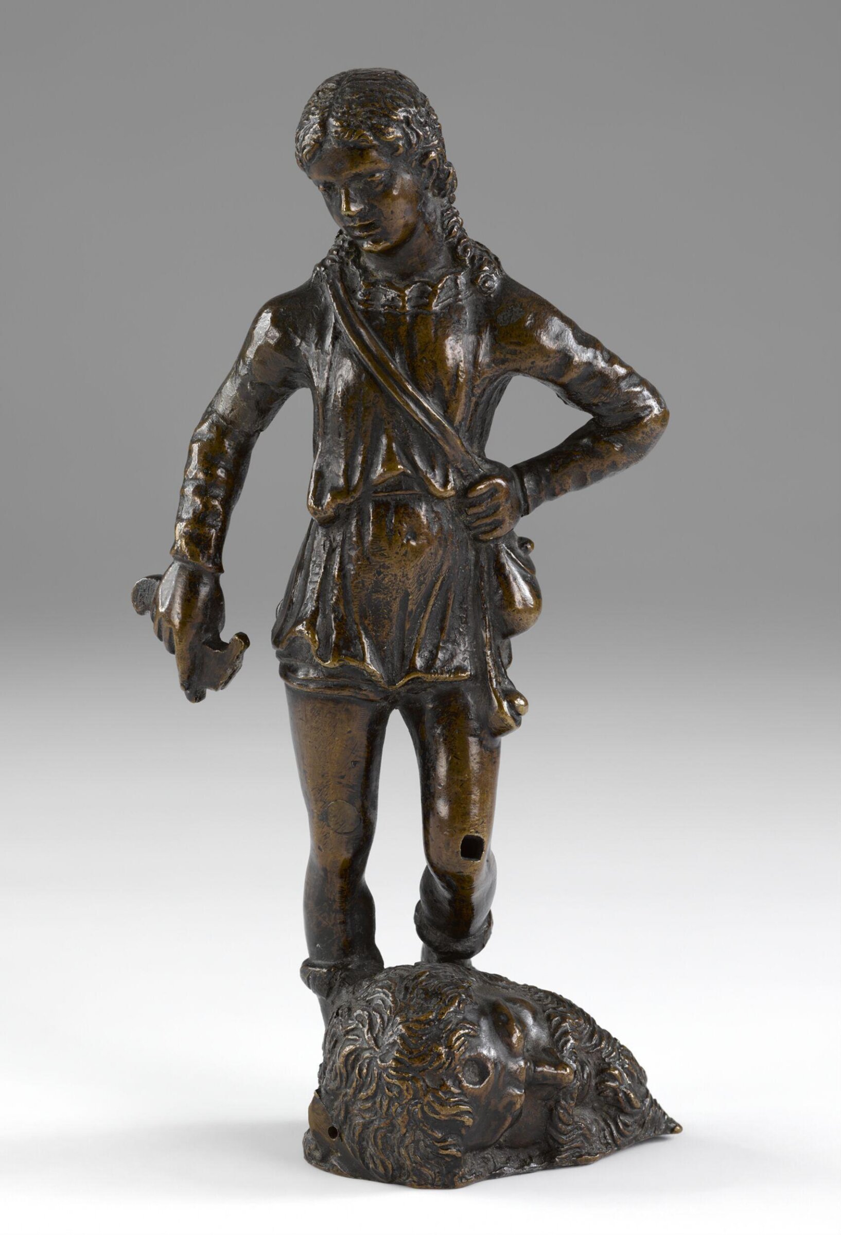David with the Head of Goliath, workshop of Severo da Ravenna, ca. 1520