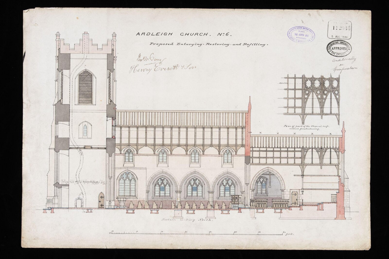 Drawing, William Butterfield, 1879 to 1880