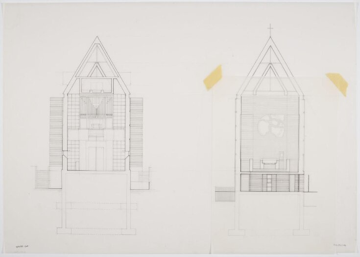 Two elevations of St Paul's Church Harringay image