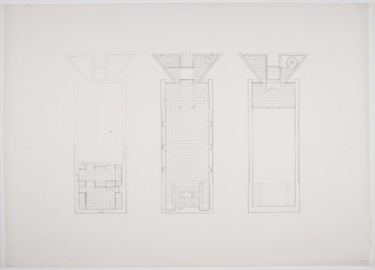 Three floor plans of St Paul's Church Harringay image