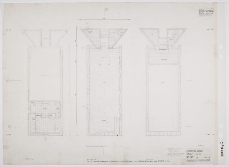 Undercroft ground and gallery level plans image