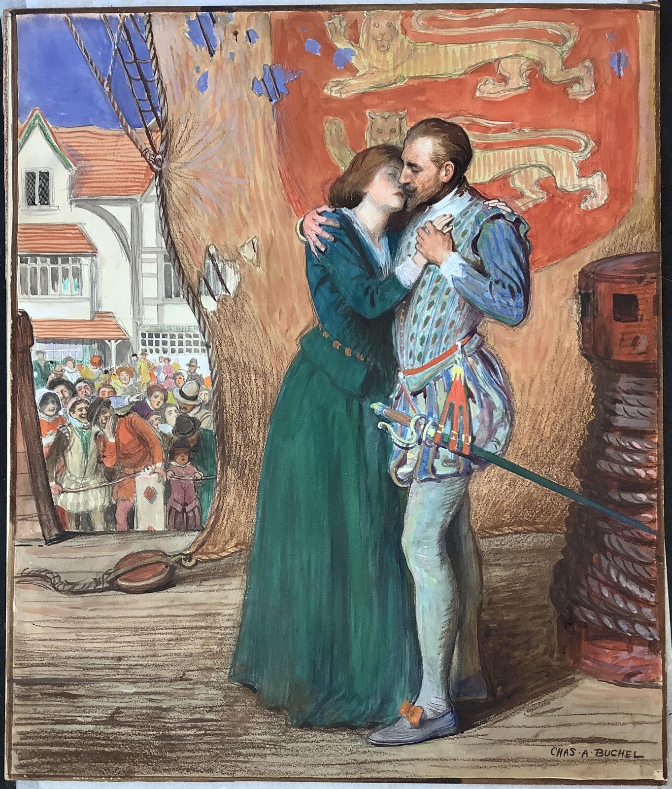 Poster design for Drake, Charles Buchel, ca.1913