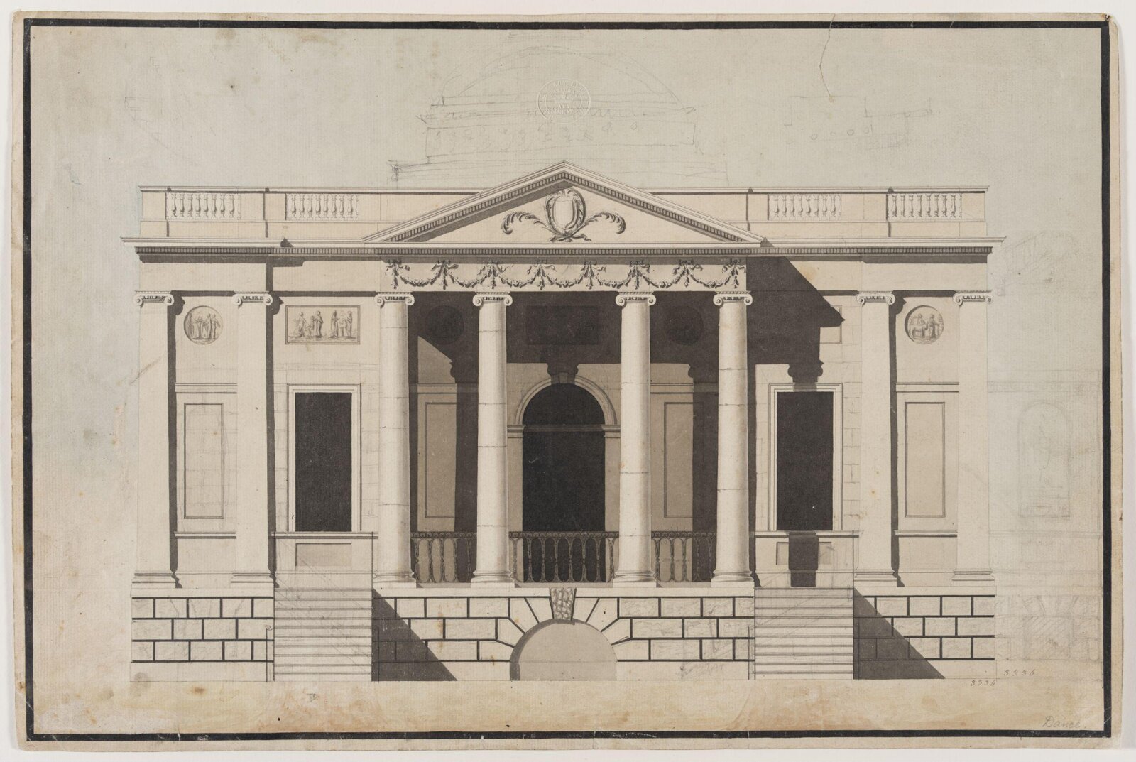 Drawing, George Dance junior, 1780