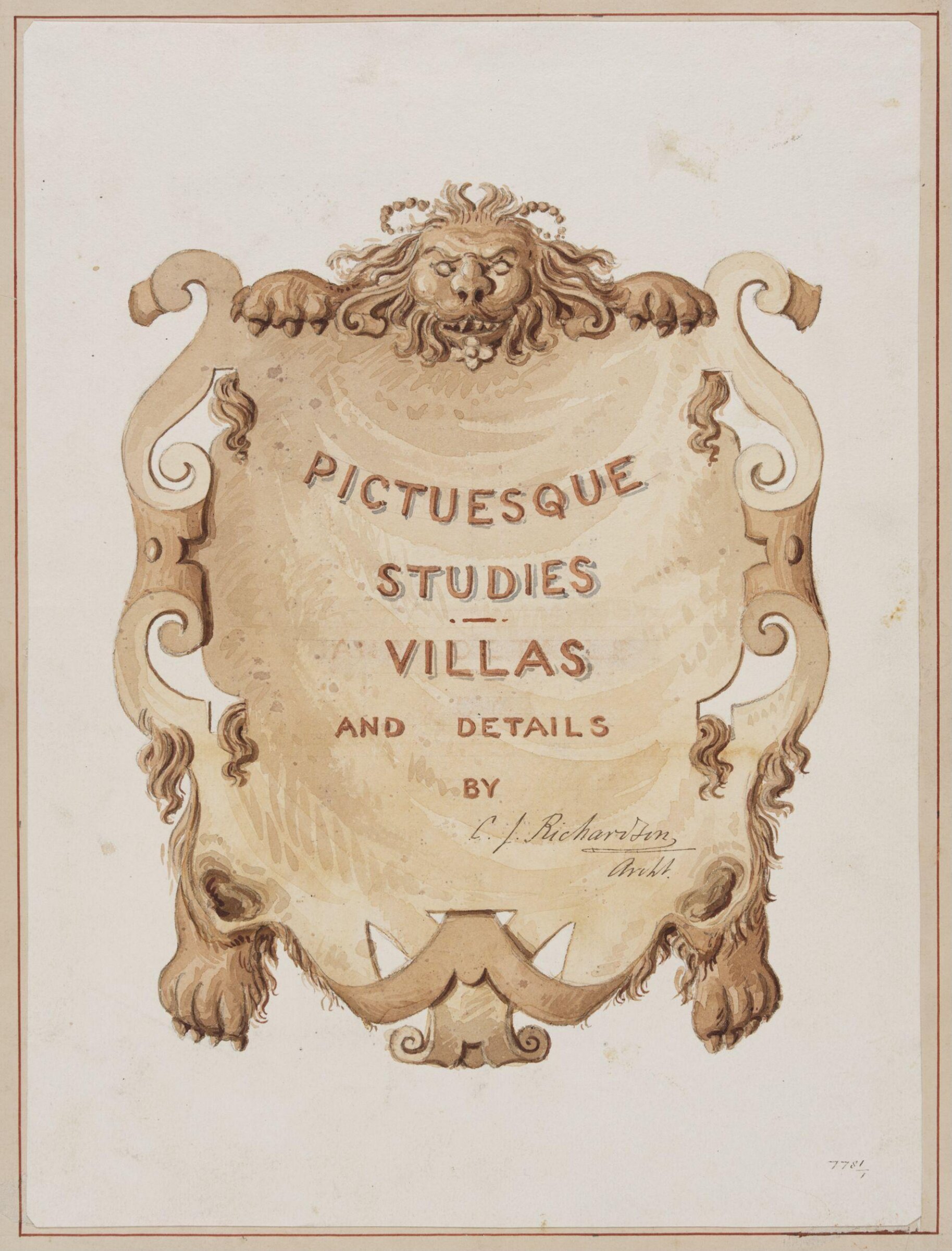 Picturesque Studies, Villas, and Details', Charles James Richardson, circa 1850 - 1870
