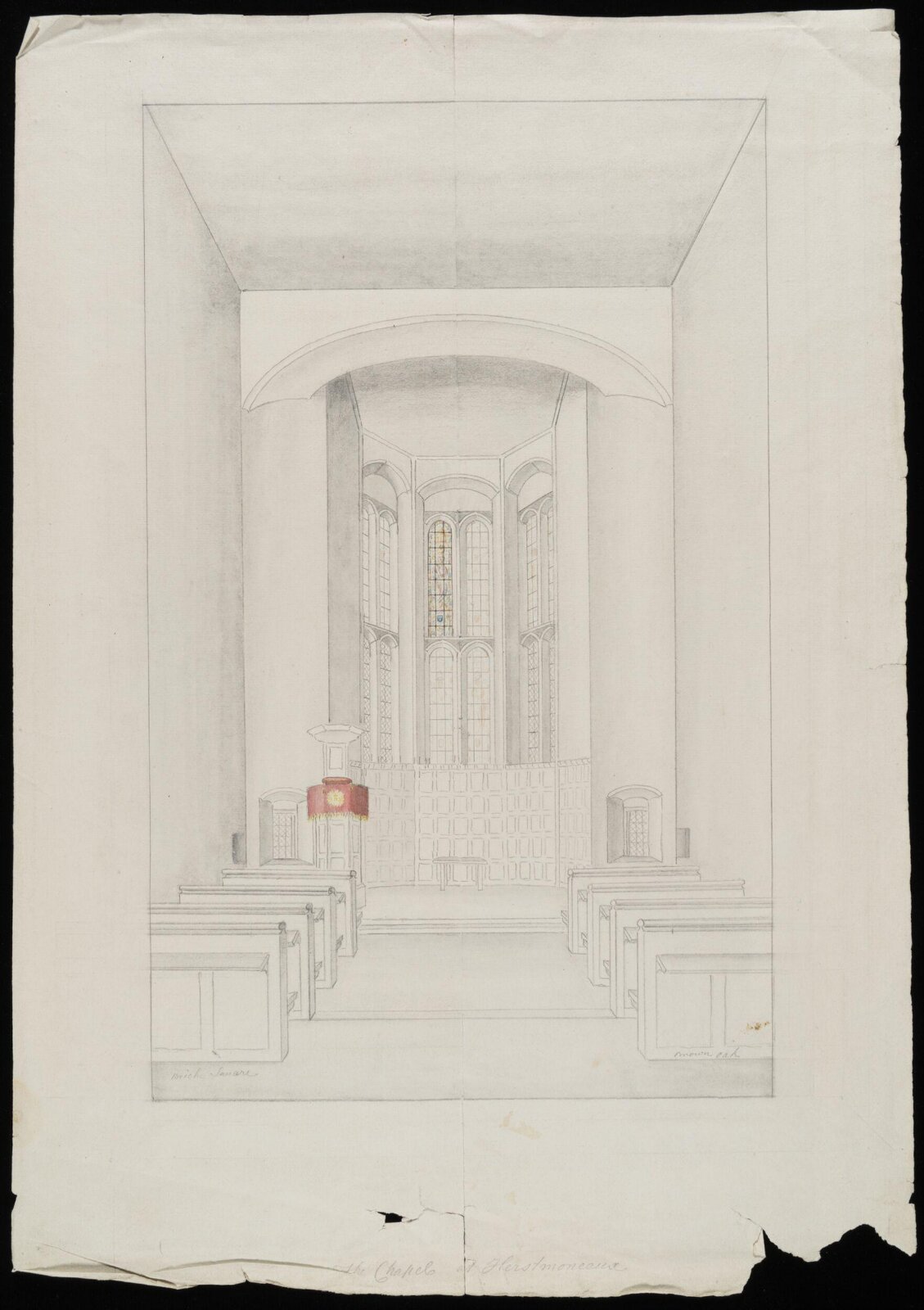 Interior of Chapel., James Lambert senior, 1776