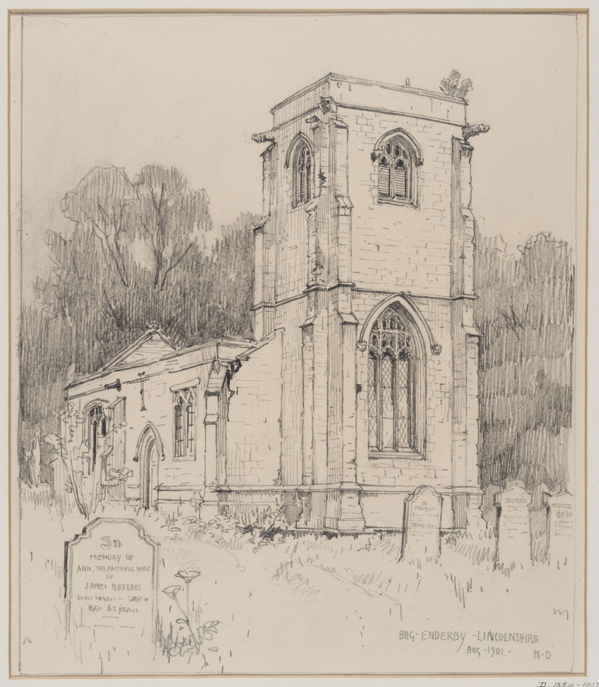 Drawing, Nelson Dawson, August 1901