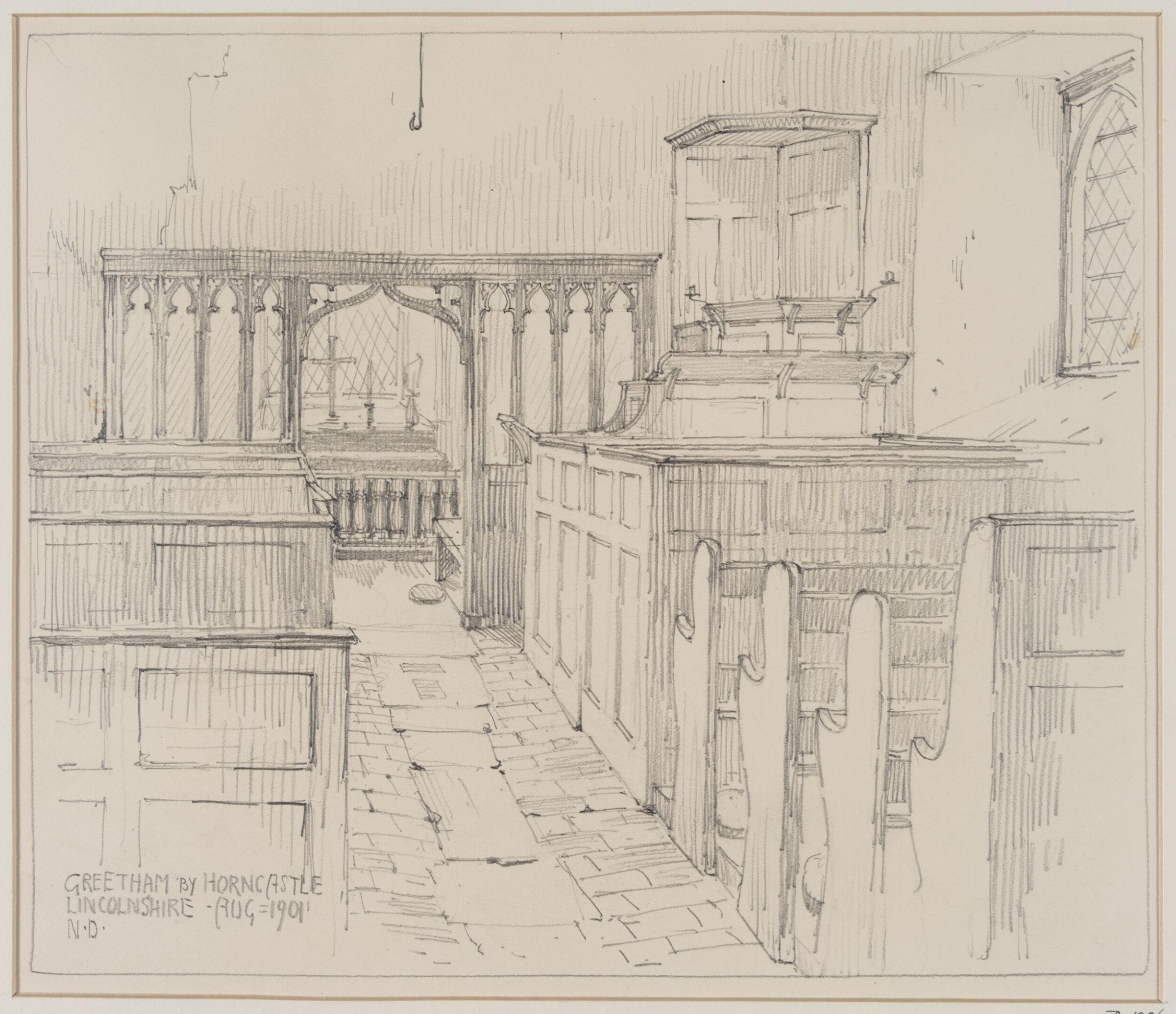 Drawing, Nelson Dawson, August 1901