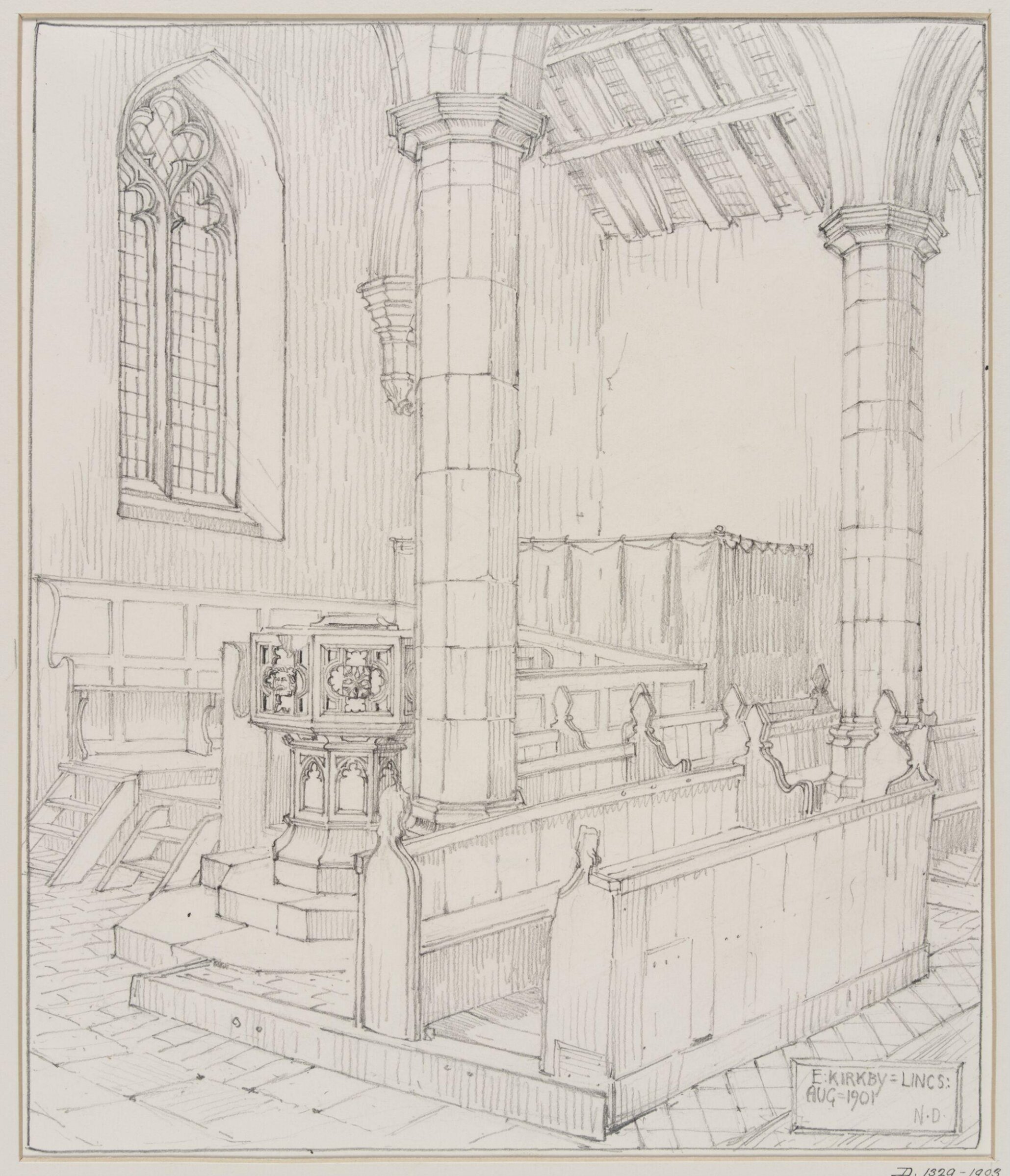 Drawing, Nelson Dawson, August 1901