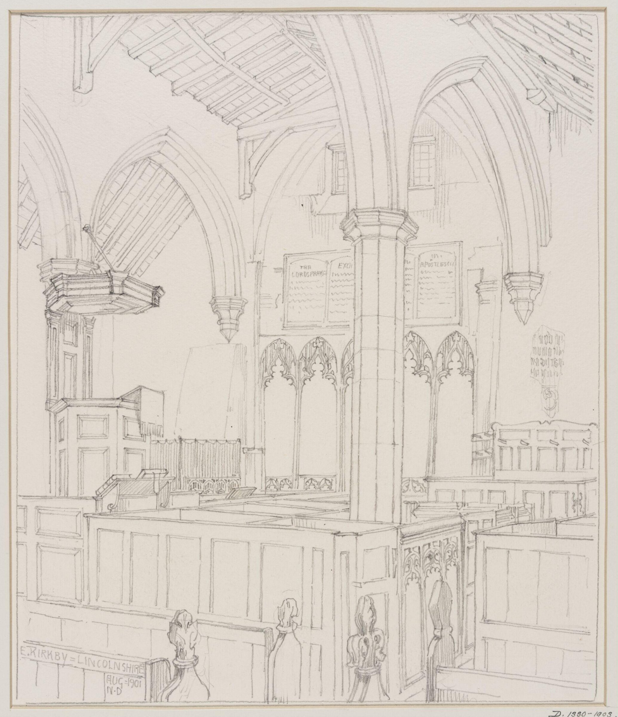 Drawing, Nelson Dawson, August 1901